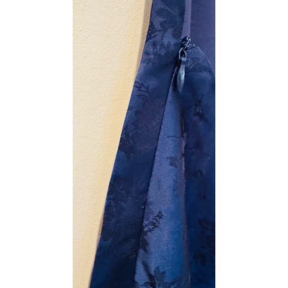 Princess Polly Clemence Navy Satin Open Back Womens Slipdress Mini Dress Size 0 - Picture 10 of 13